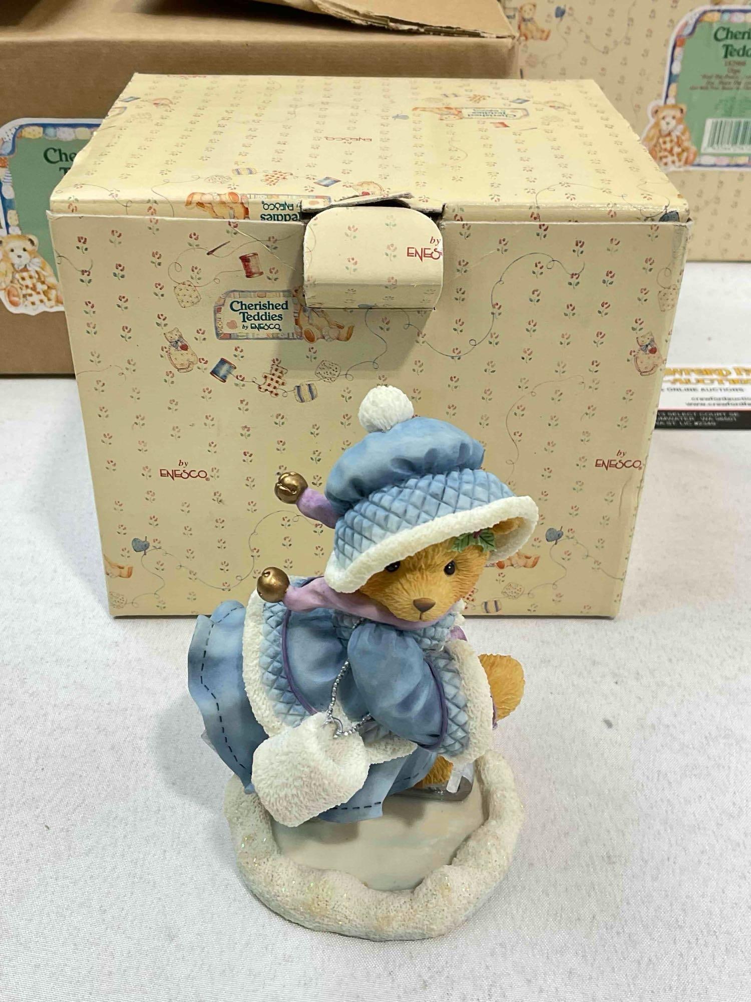 15 pcs Vintage ENESCO Cherished Teddies Composite Decorative Teddy Bear Figurines.w/ boxes - 7
