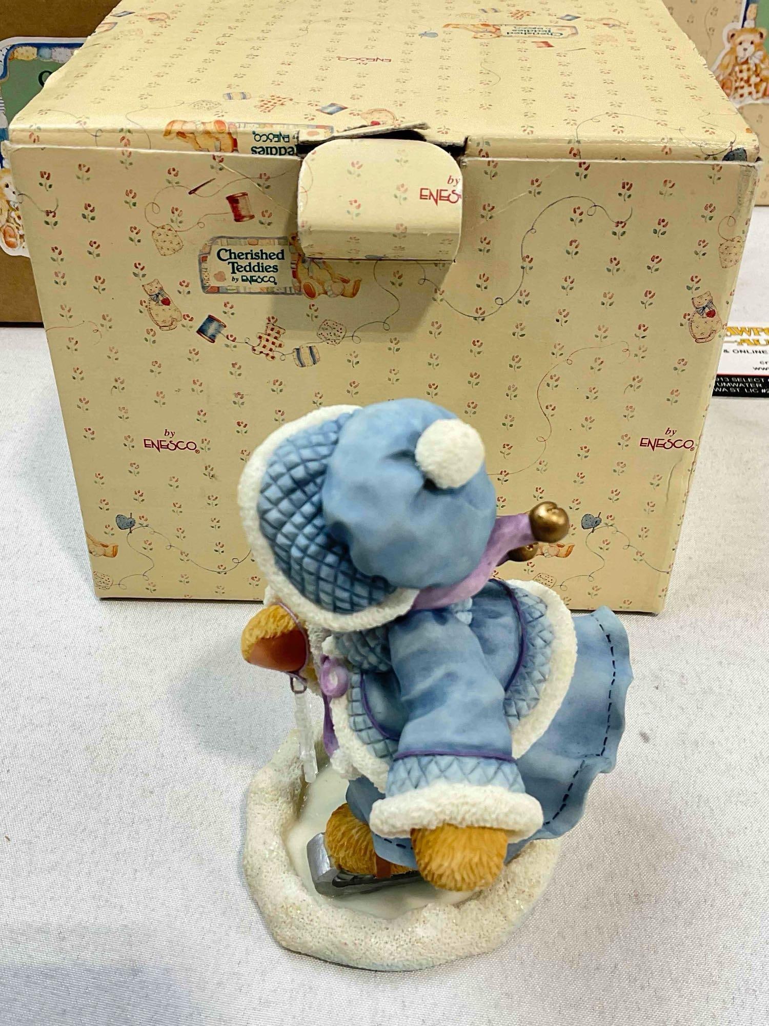 15 pcs Vintage ENESCO Cherished Teddies Composite Decorative Teddy Bear Figurines.w/ boxes - 8