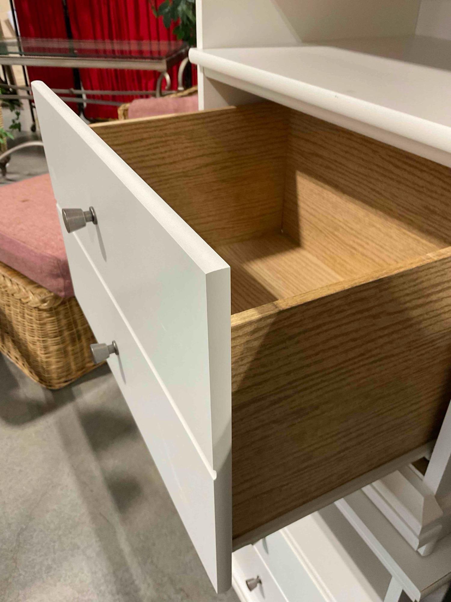 Pair of Ashley Signature Design White Painted Wooden Nightstands End Tables w/ Drawer. - 6