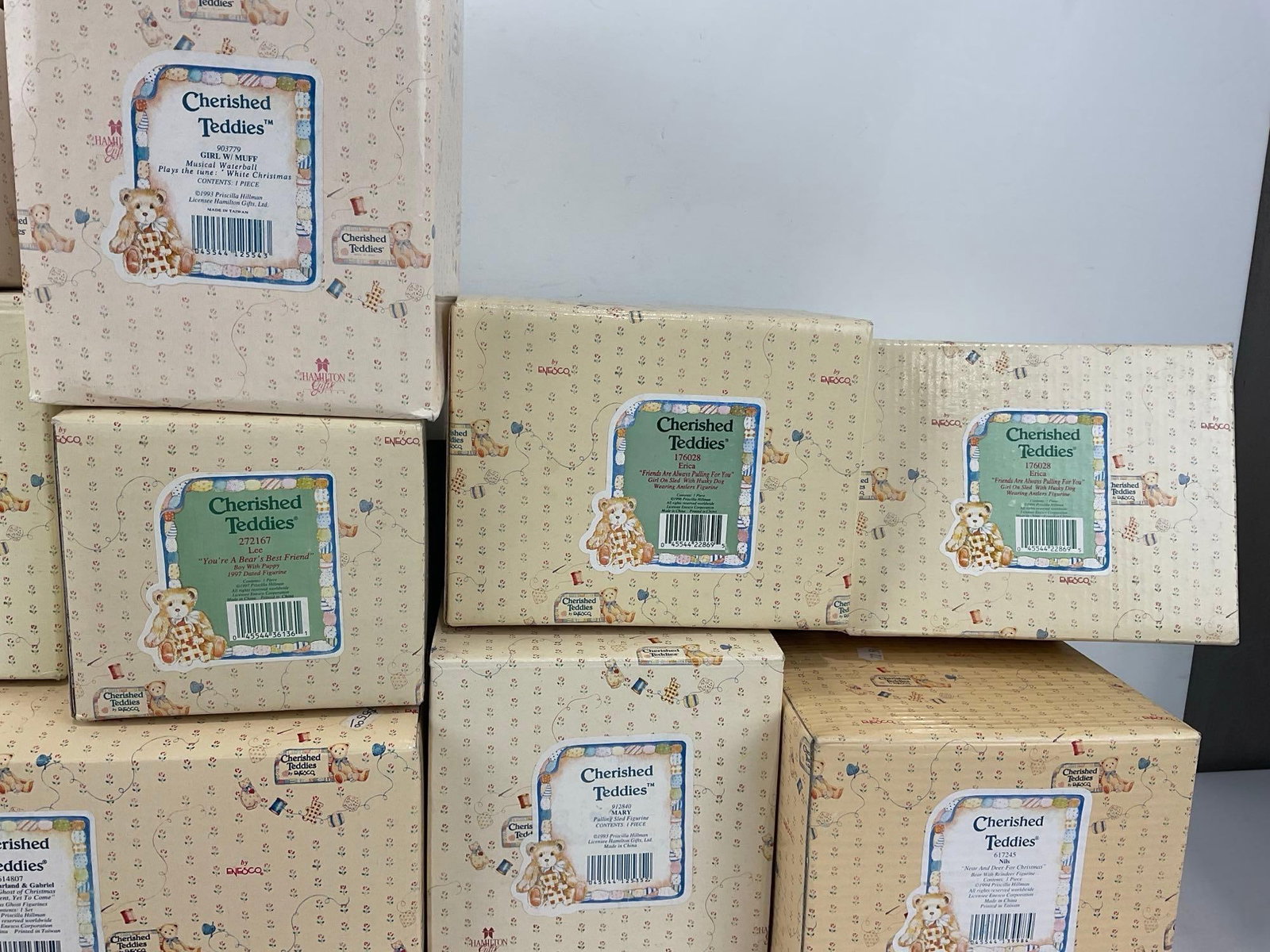 12 Enesco Cherished Teddies Figurines in box - 3