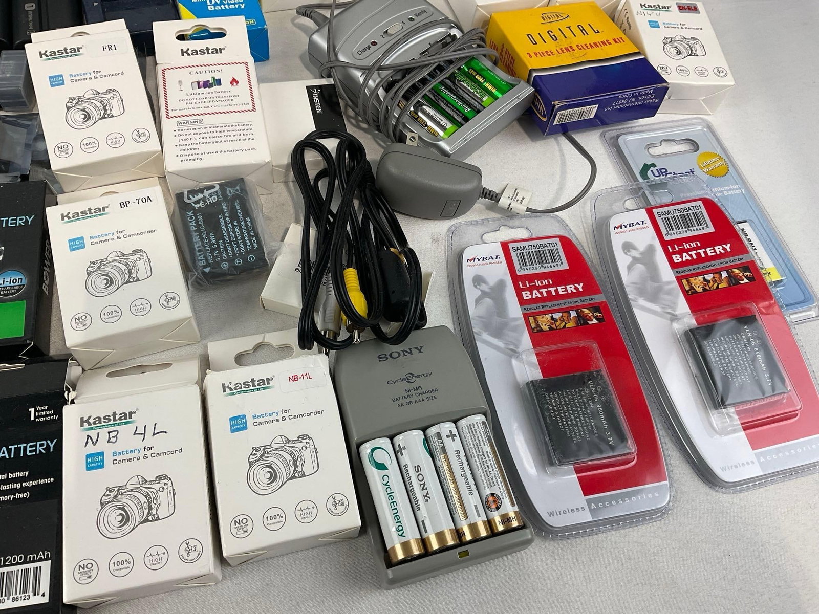 Assortment of Camera & Camcorder Batteries, Canon, Nikon, & offbrand pieces - 3