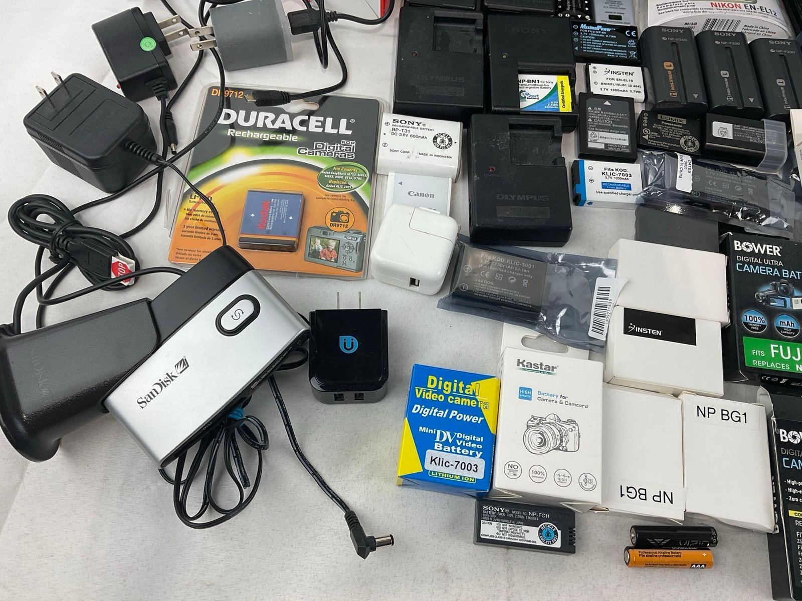 Assortment of Camera & Camcorder Batteries, Canon, Nikon, & offbrand pieces - 4