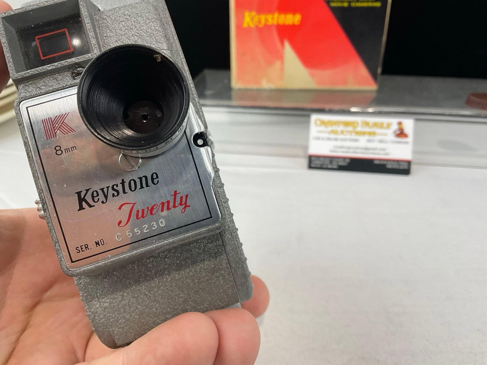 Vintage Keystone Twenty 8mm Film Camera w/original box, 5x8x7 inches - 3