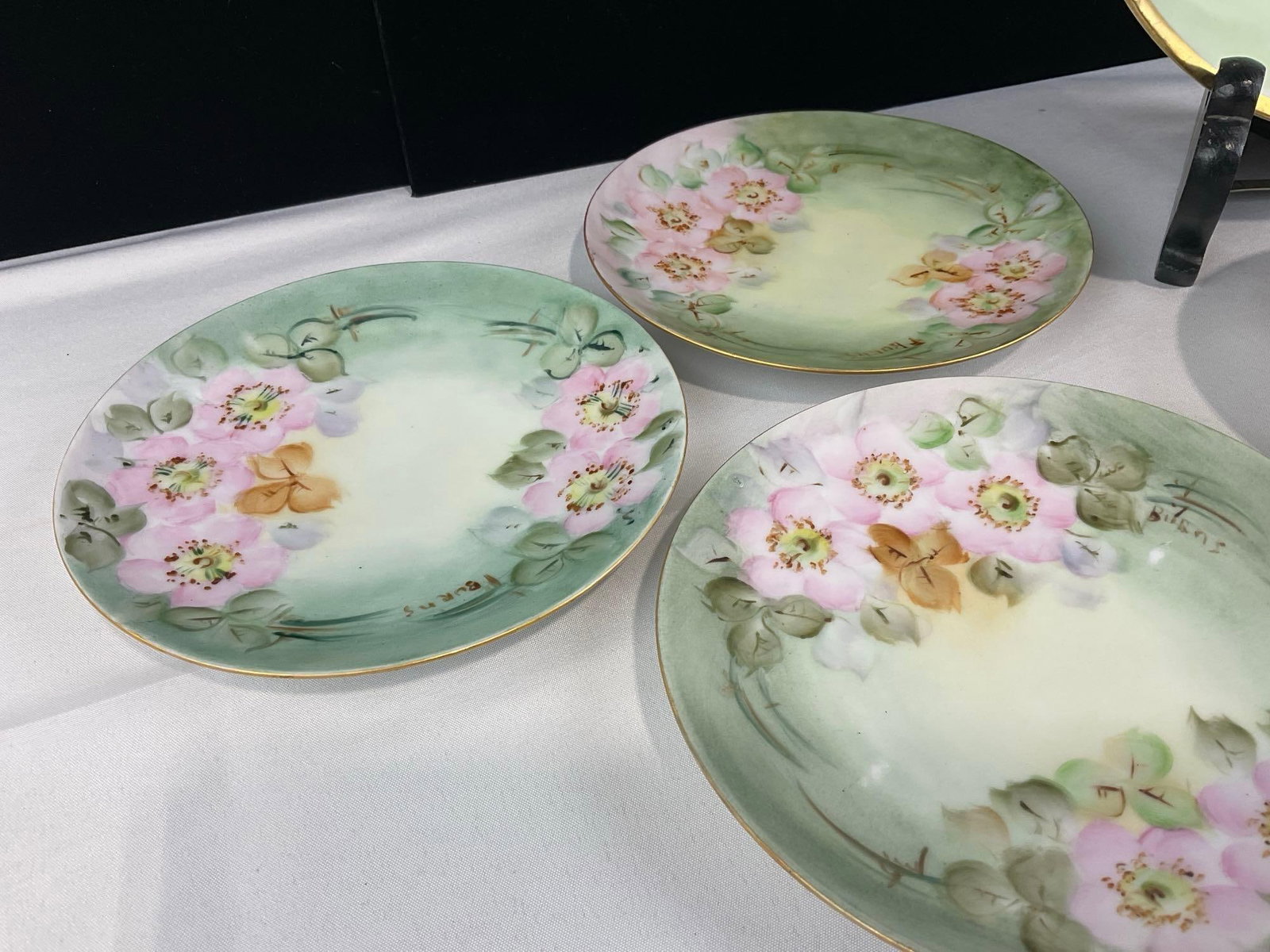 Set of 5 Early 20th Century Antique China, JSV Plate & Small Bowl, & 3x MZ Altrohlau CM-R Plates - 2