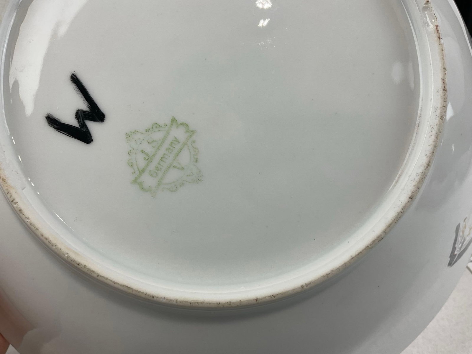 Set of 5 Early 20th Century Antique China, JSV Plate & Small Bowl, & 3x MZ Altrohlau CM-R Plates - 5