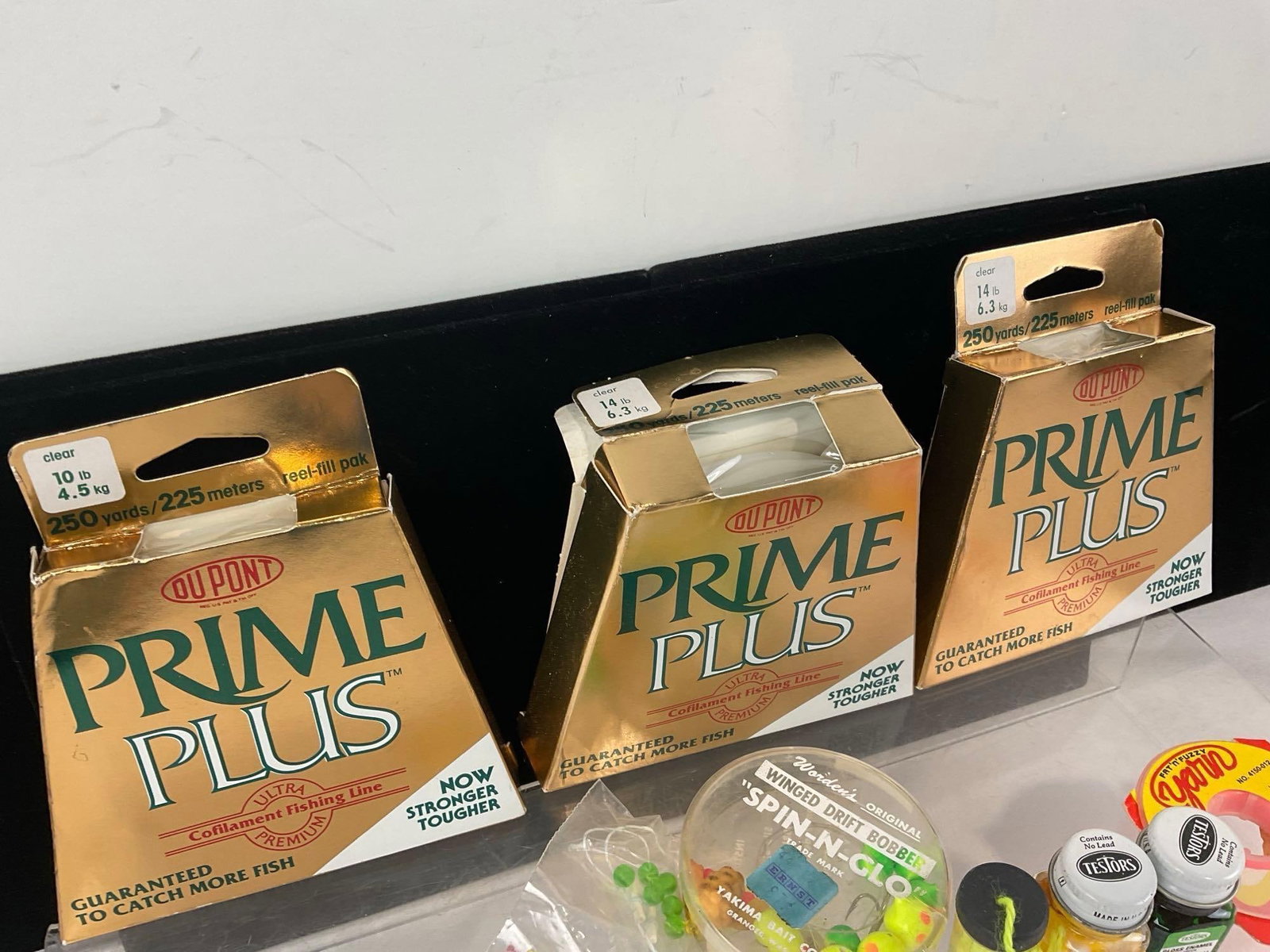 Rapala Magnum, Prime Plus & Dupont Stren Line, Variety of Hooks, Small Set of Lure Making supplies - 4