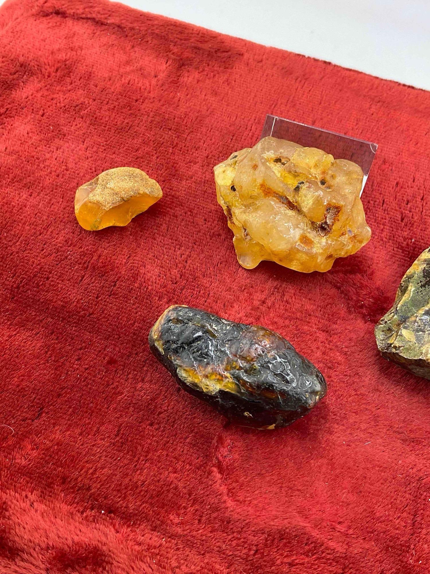 4 pcs Large Raw Amber Nuggets. - 2