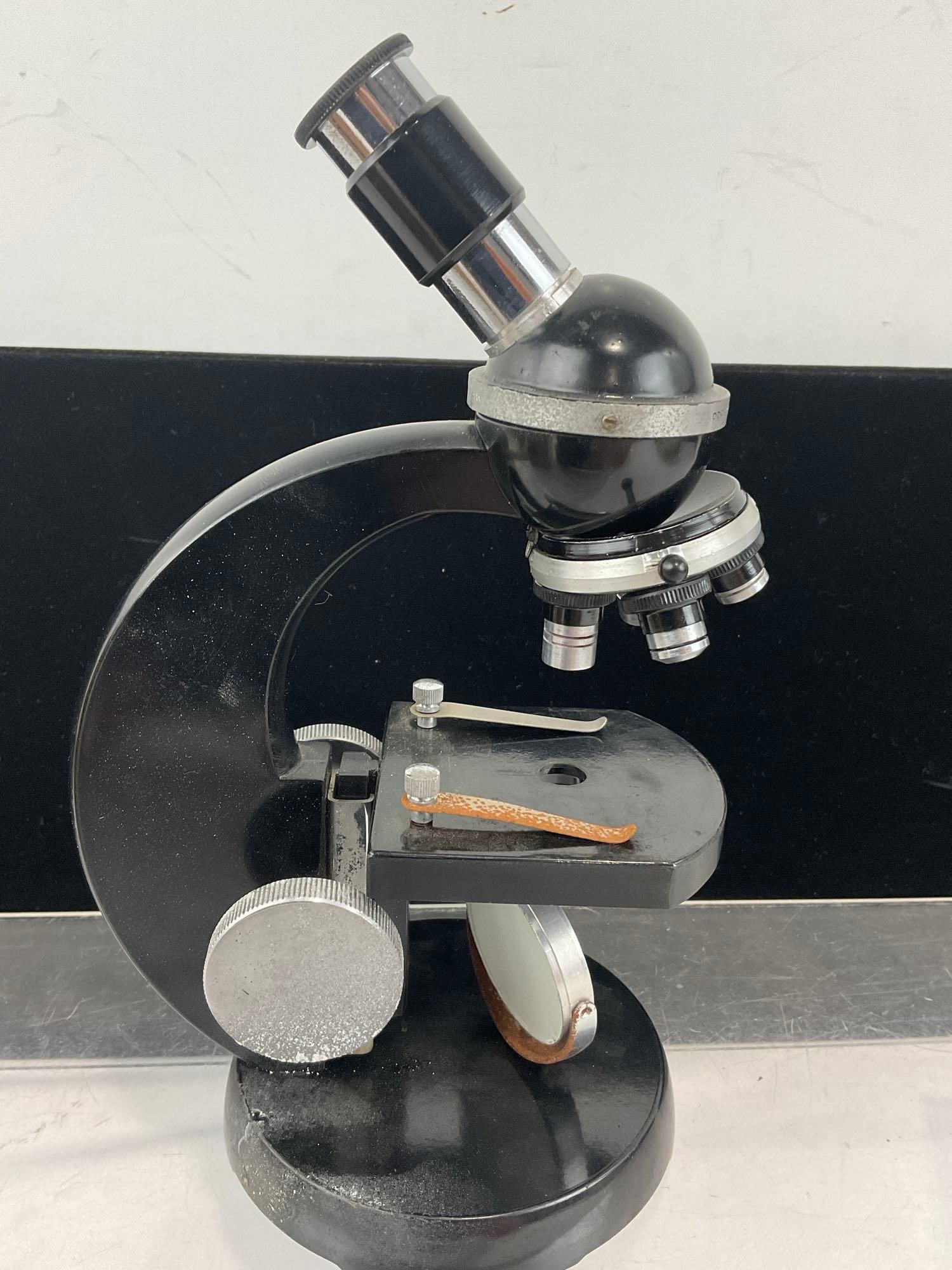 Precision Optical Microscope Model 300PL w/wooden case - 3