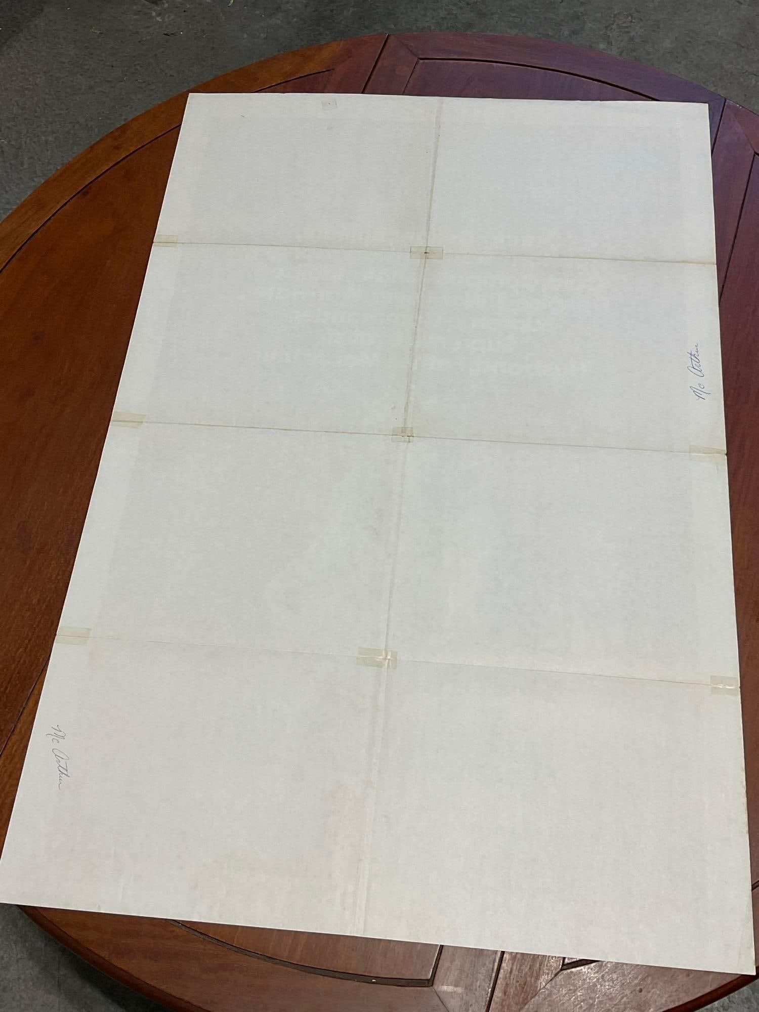 Vintage One Sheet Movie Poster, 1977 MacArthur, Gregory Peck in center, w/Deep Red/White Background - 4