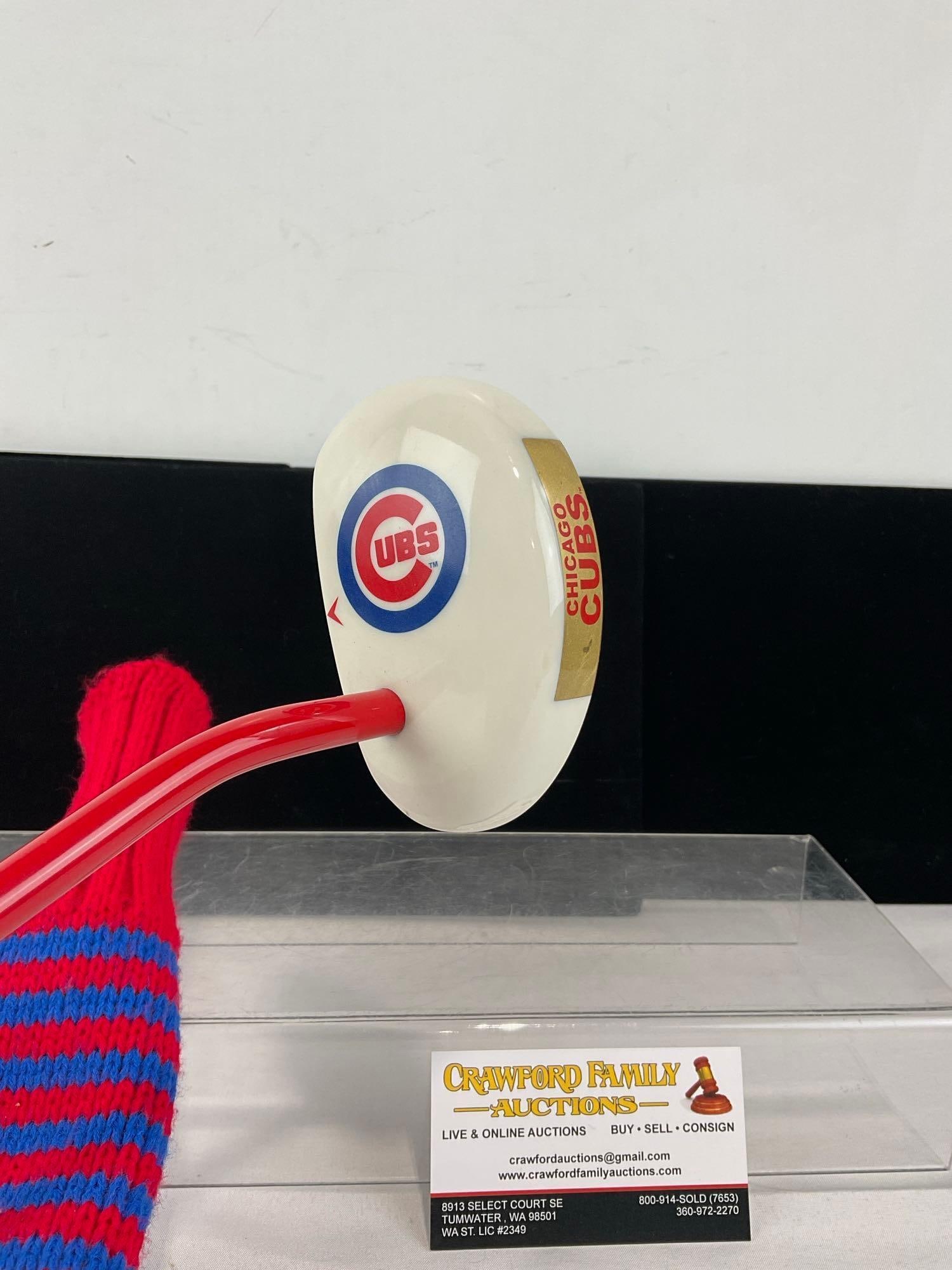 Links Walker The Tradition Commemorative Chicago Cubs Golf Putter, Brass & Marble? Head w/sock - 2