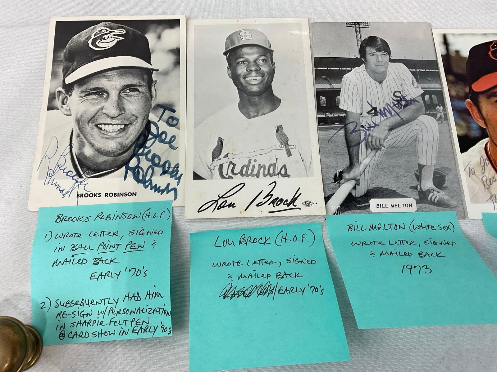 Collection of Sports Players Signed Photos, See pics for post it info from consignor - 8