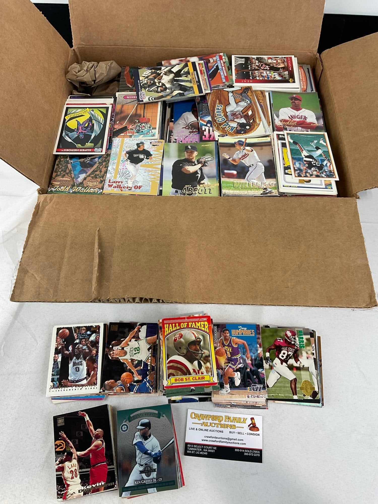 Collection of Vintage/Modern Sports Cards, Score, Topps, Fleer, Upper Deck Baseball, Football & m... (1 of 3)