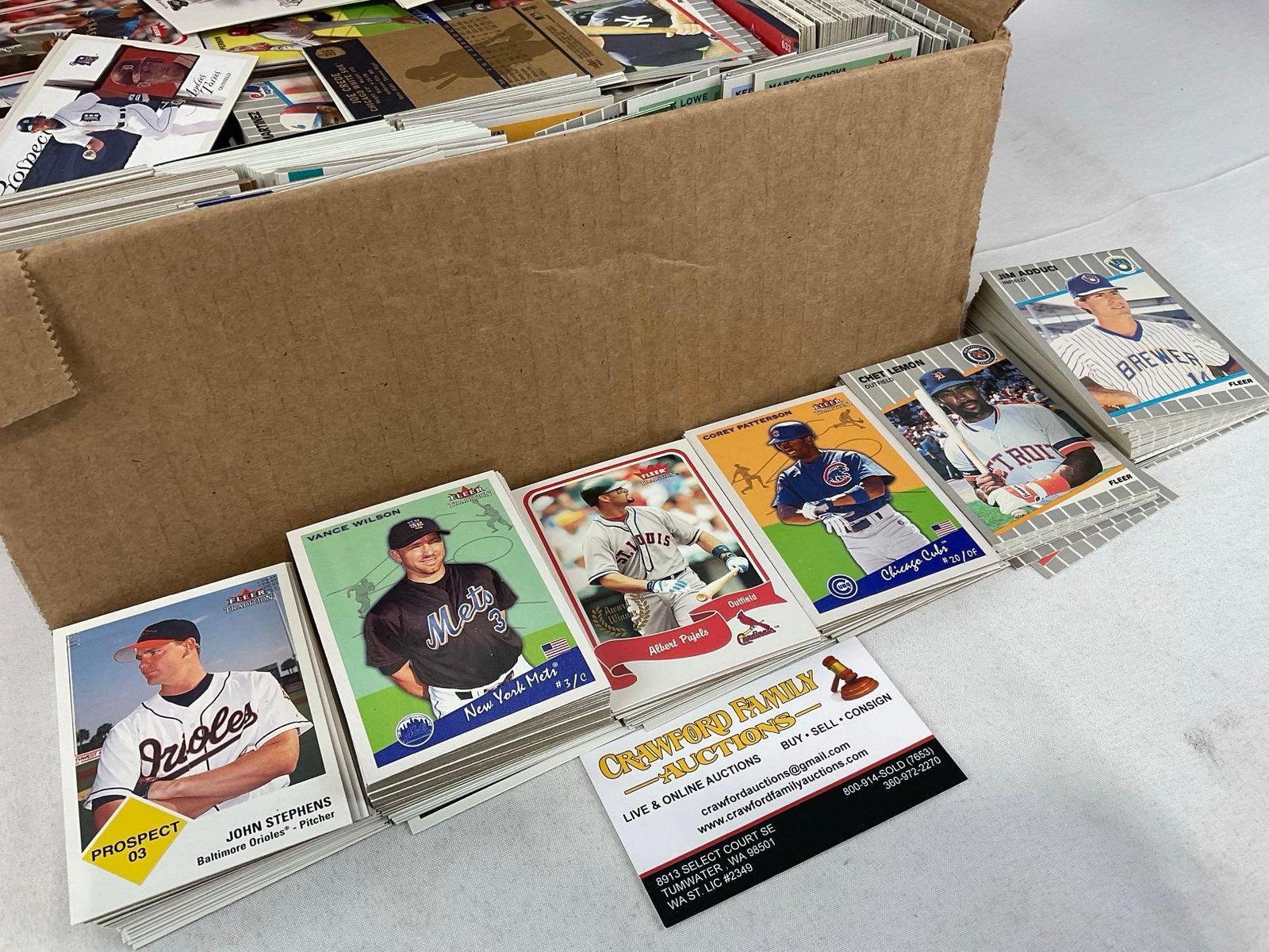 Collection of Vintage Baseball cards, various years Fleer, Donruss & more, roughly 2000+ cards - 2