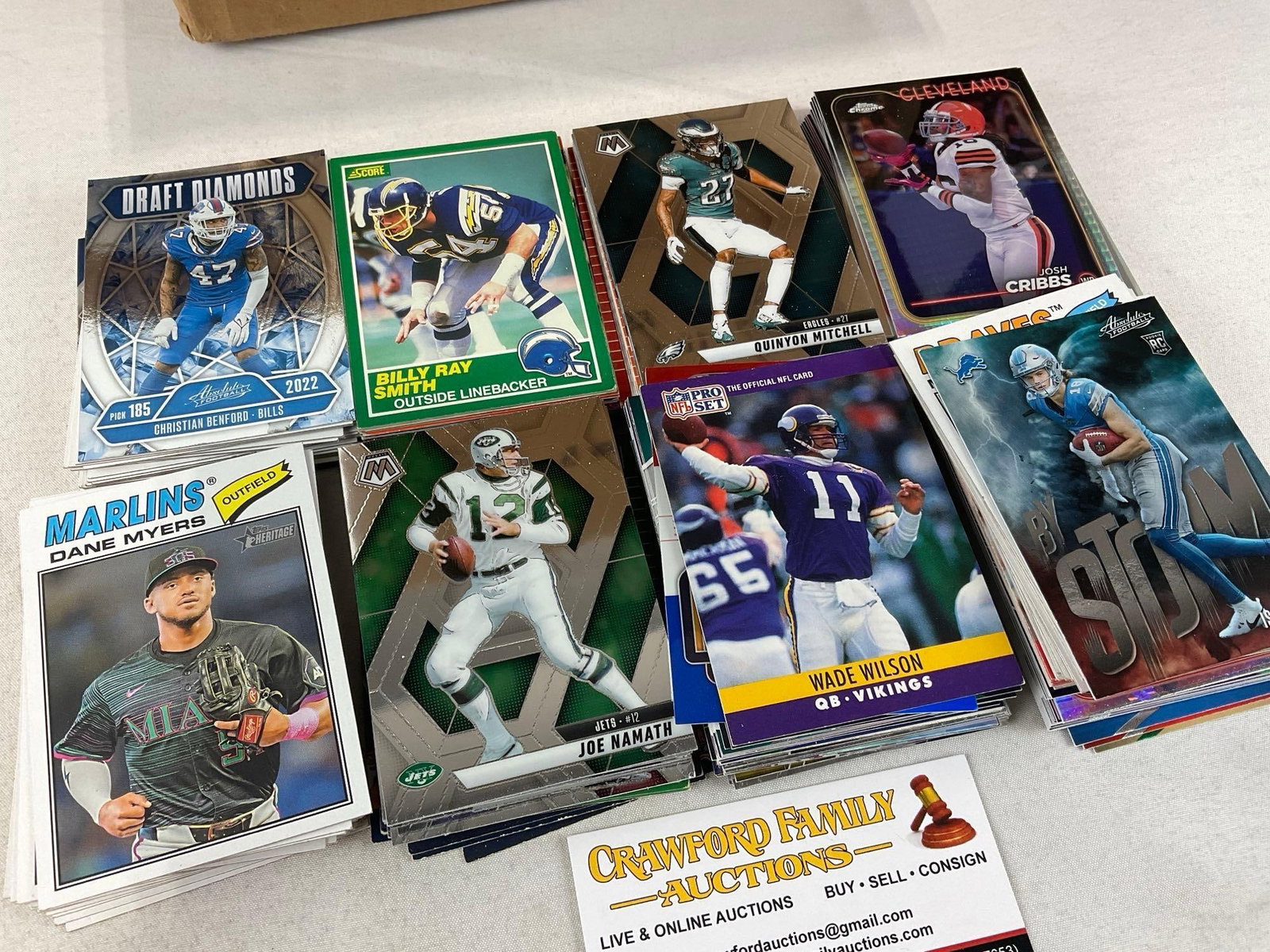 Variety of Sports Cards, largely Football, NFL Pro Set, Score, Heritage, Absolute Football, & more - 2
