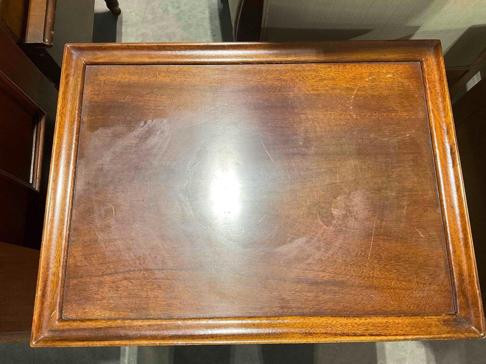 Vintage Queen Anne Style Mahogany? Bedside End Table w/ Drawer. See pics. - 4