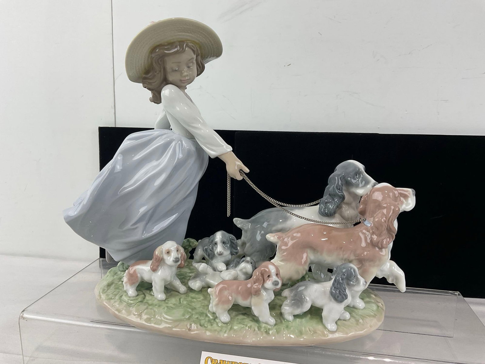 LLADRO Privilege Glazed Porcelain Statue #06784 Puppy Parade, w/original box, 10h x 18w x 14d inc... - 4