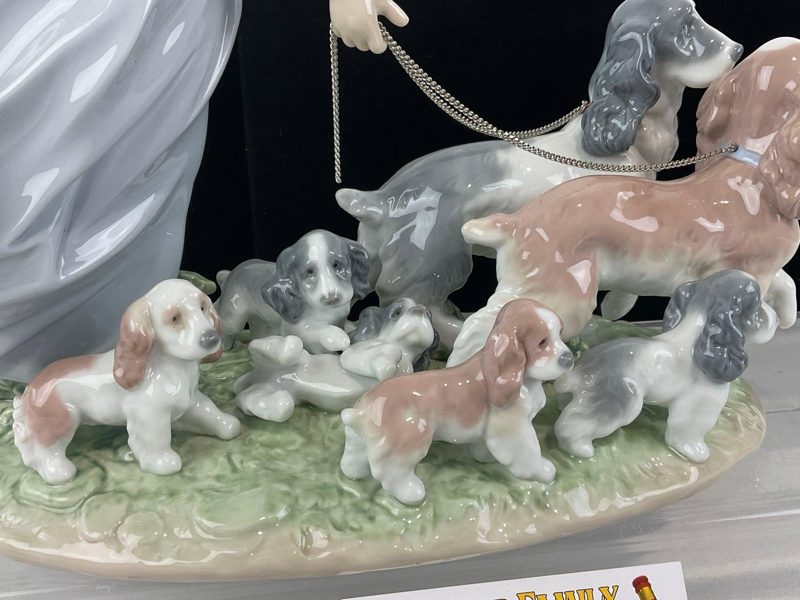 LLADRO Privilege Glazed Porcelain Statue #06784 Puppy Parade, w/original box, 10h x 18w x 14d inc... - 5