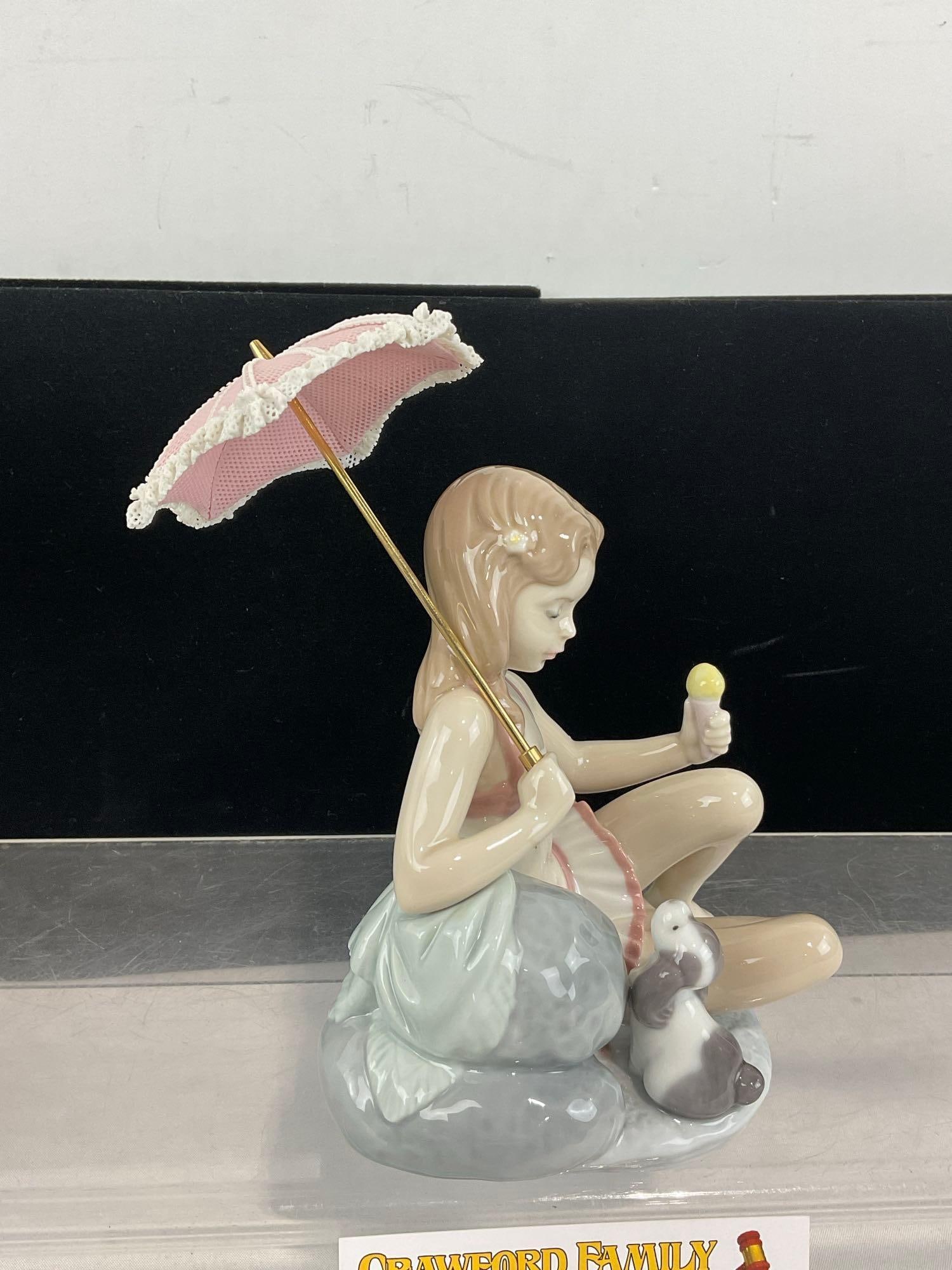 LLADRO Glazed Porcelain Figurine in box, #06012 Mondays Child, 8h x 5w x 4d inches - 3
