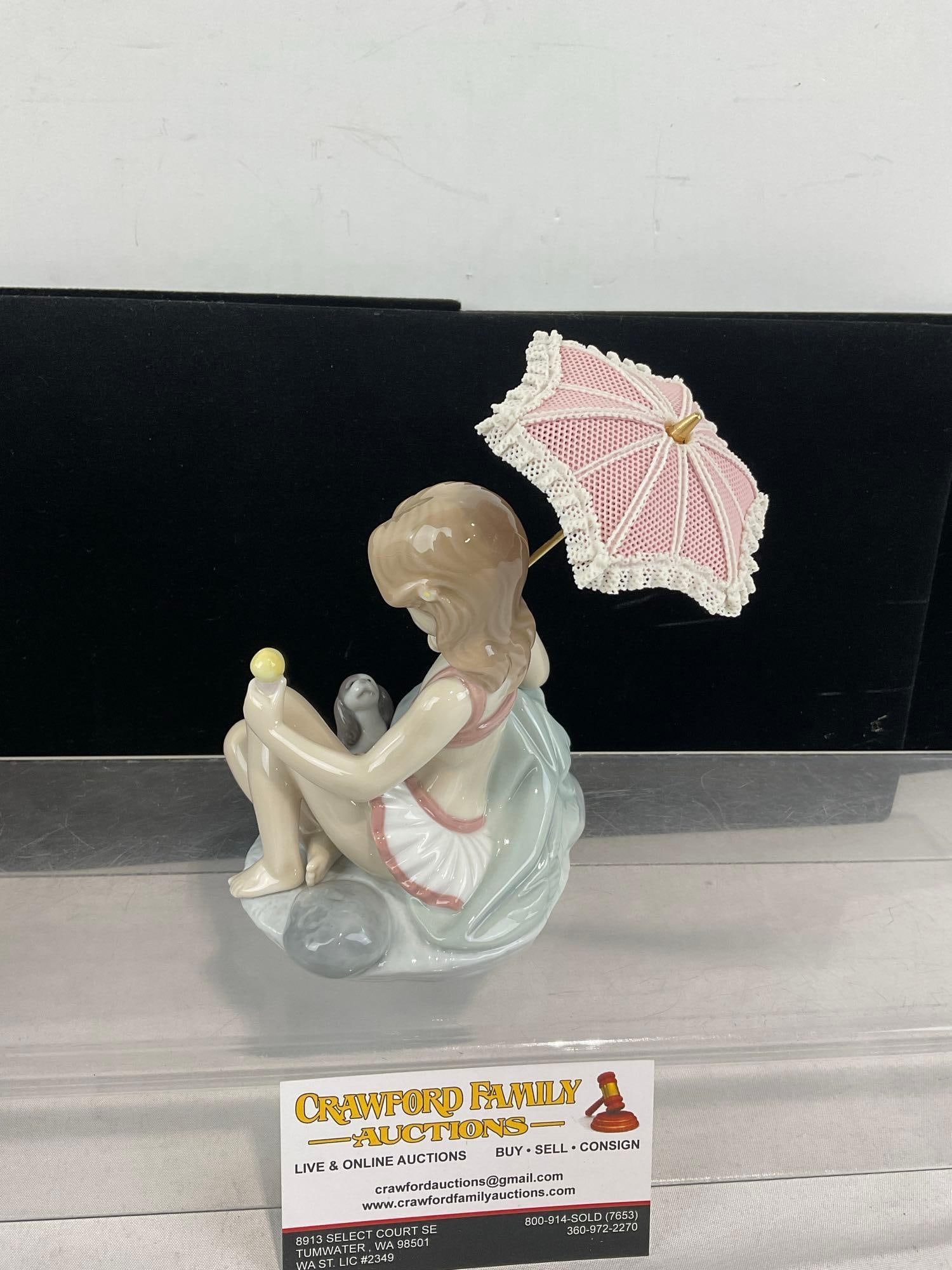 LLADRO Glazed Porcelain Figurine in box, #06012 Mondays Child, 8h x 5w x 4d inches - 5