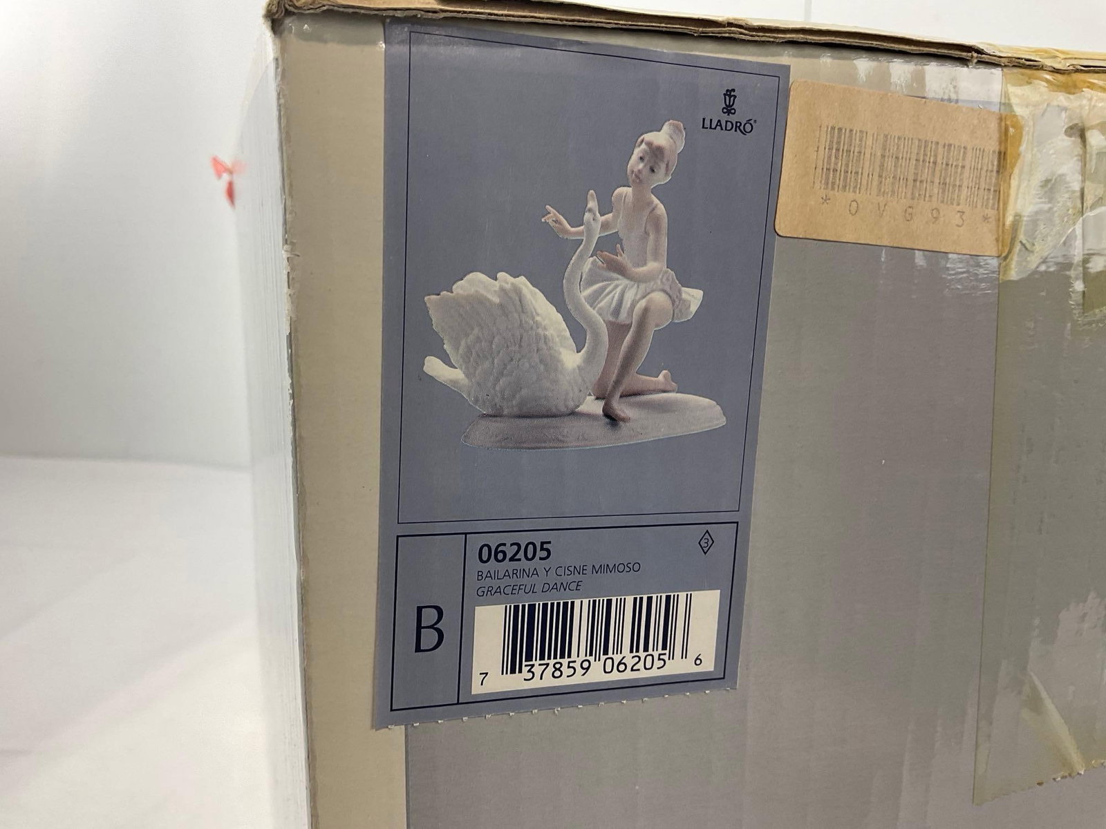 Rare LLADRO Glazed Porcelain F,igurine in box, #06205 Graceful Dance 11x9x6 inches - 6