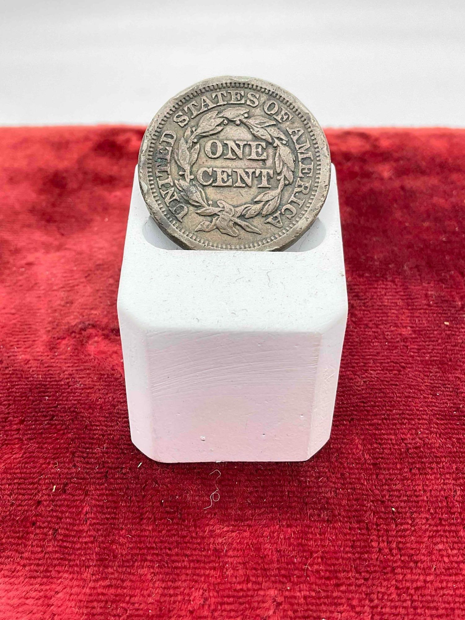 Antique 1851 Large One Cent Coin. - 2