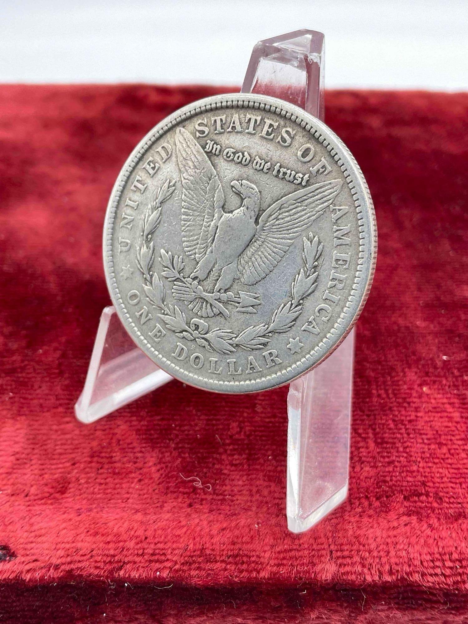 Antique 1921-S Silver Morgan Dollar Coin. - 2