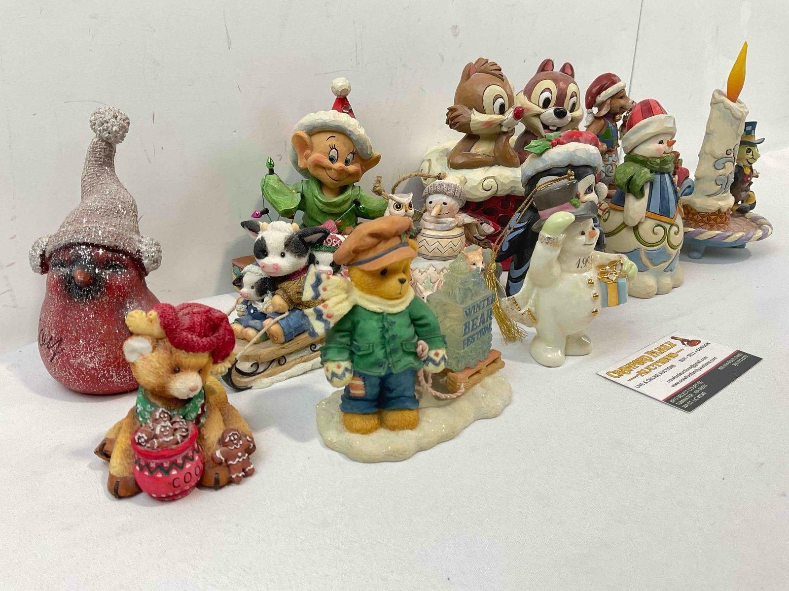 12 pcs Christmas Decorative Figurines, incl. Disney by Jim Shore, Vintage Lenox & More! - 2