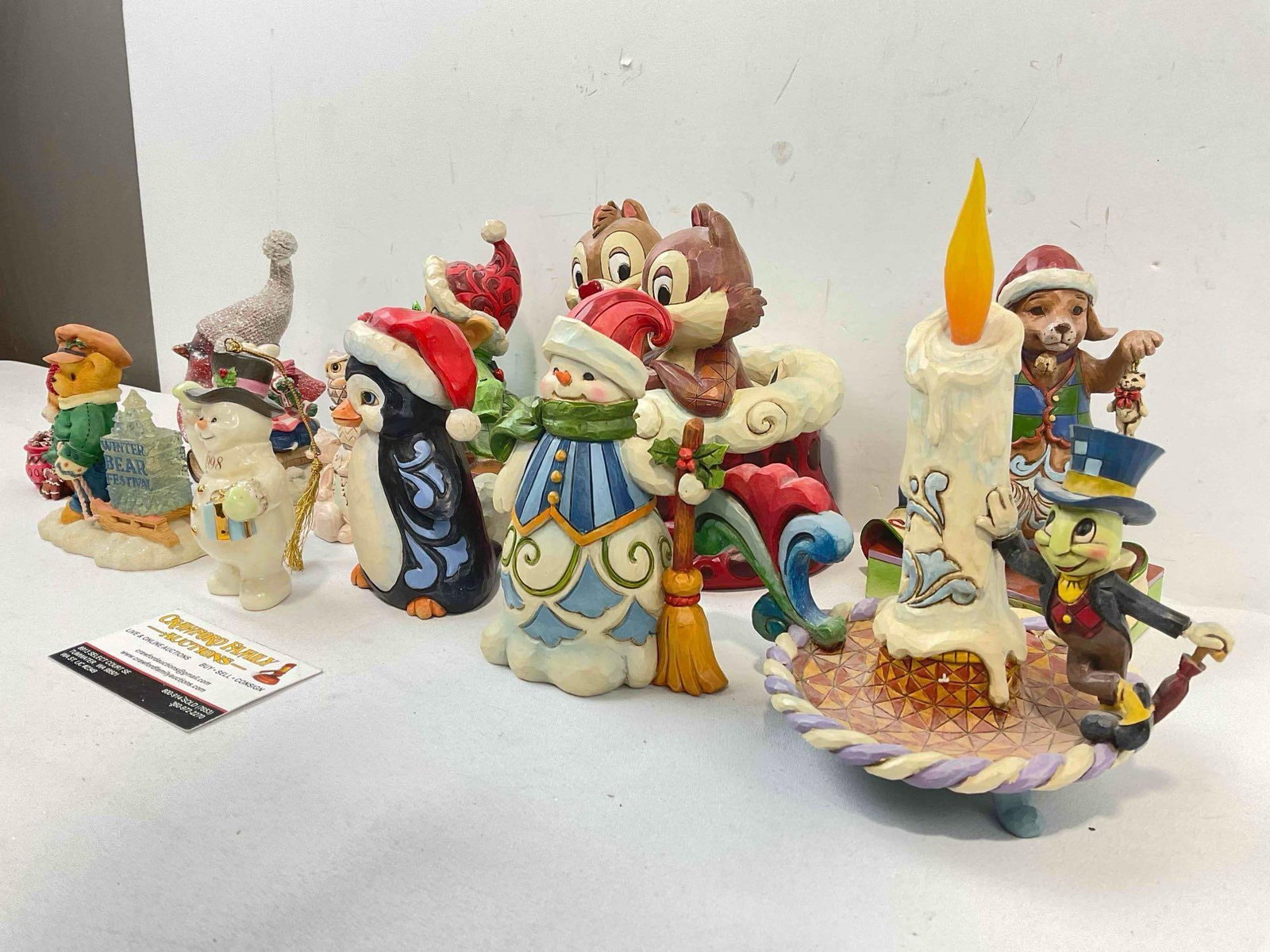 12 pcs Christmas Decorative Figurines, incl. Disney by Jim Shore, Vintage Lenox & More! - 3