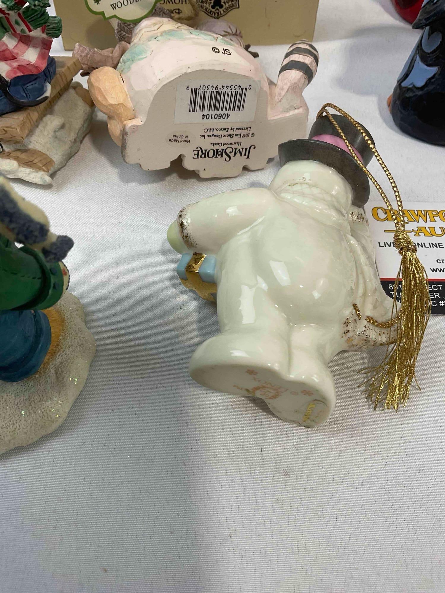 12 pcs Christmas Decorative Figurines, incl. Disney by Jim Shore, Vintage Lenox & More! - 6