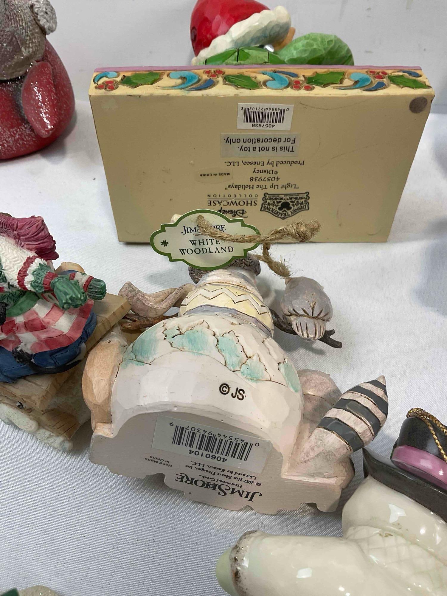 12 pcs Christmas Decorative Figurines, incl. Disney by Jim Shore, Vintage Lenox & More! - 7