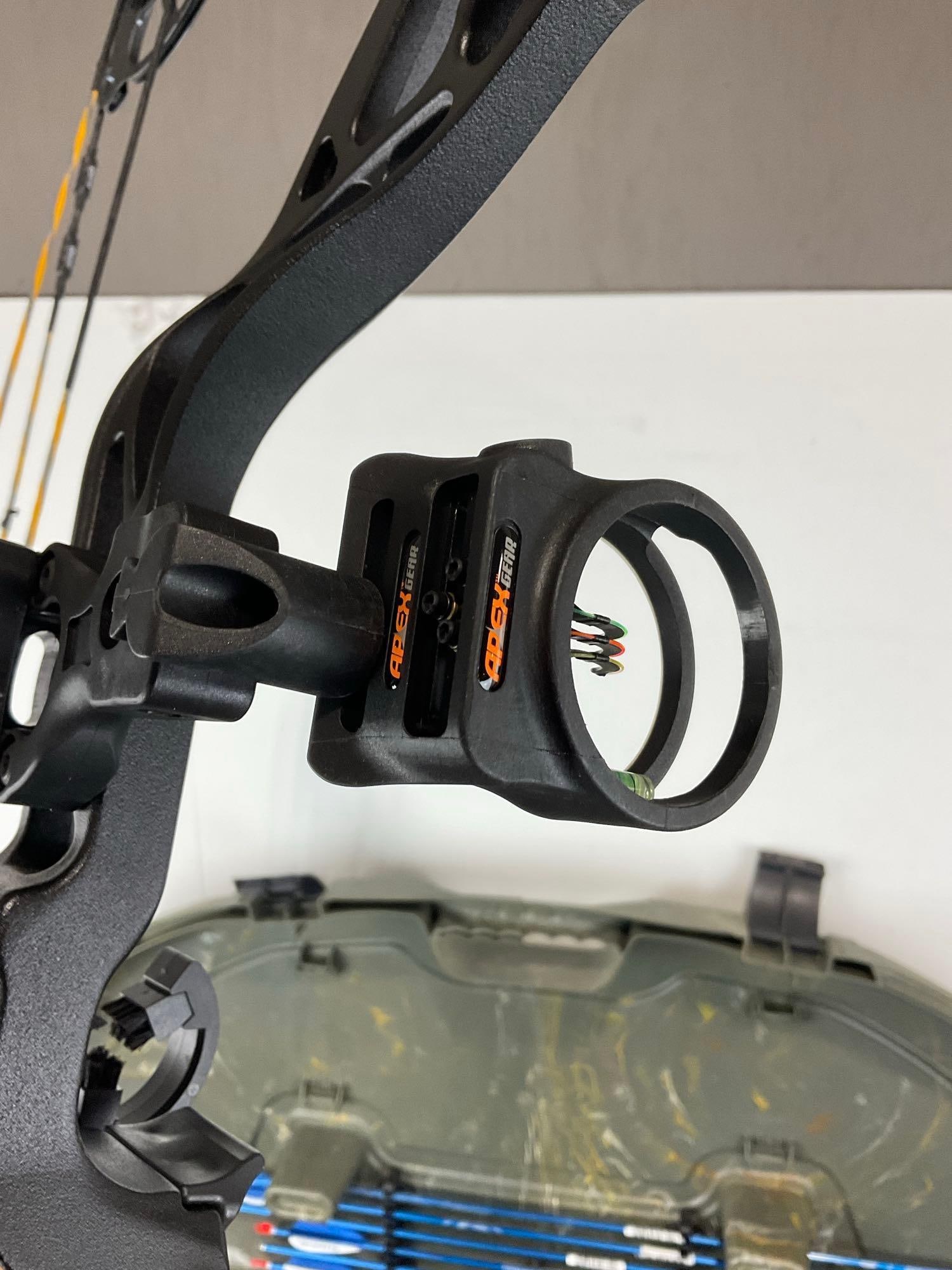 Diamond by BowTech Compound Bow, in Plano Bow Case, assortment of 12 arrows, 20h x 42w x 8d inches - 7