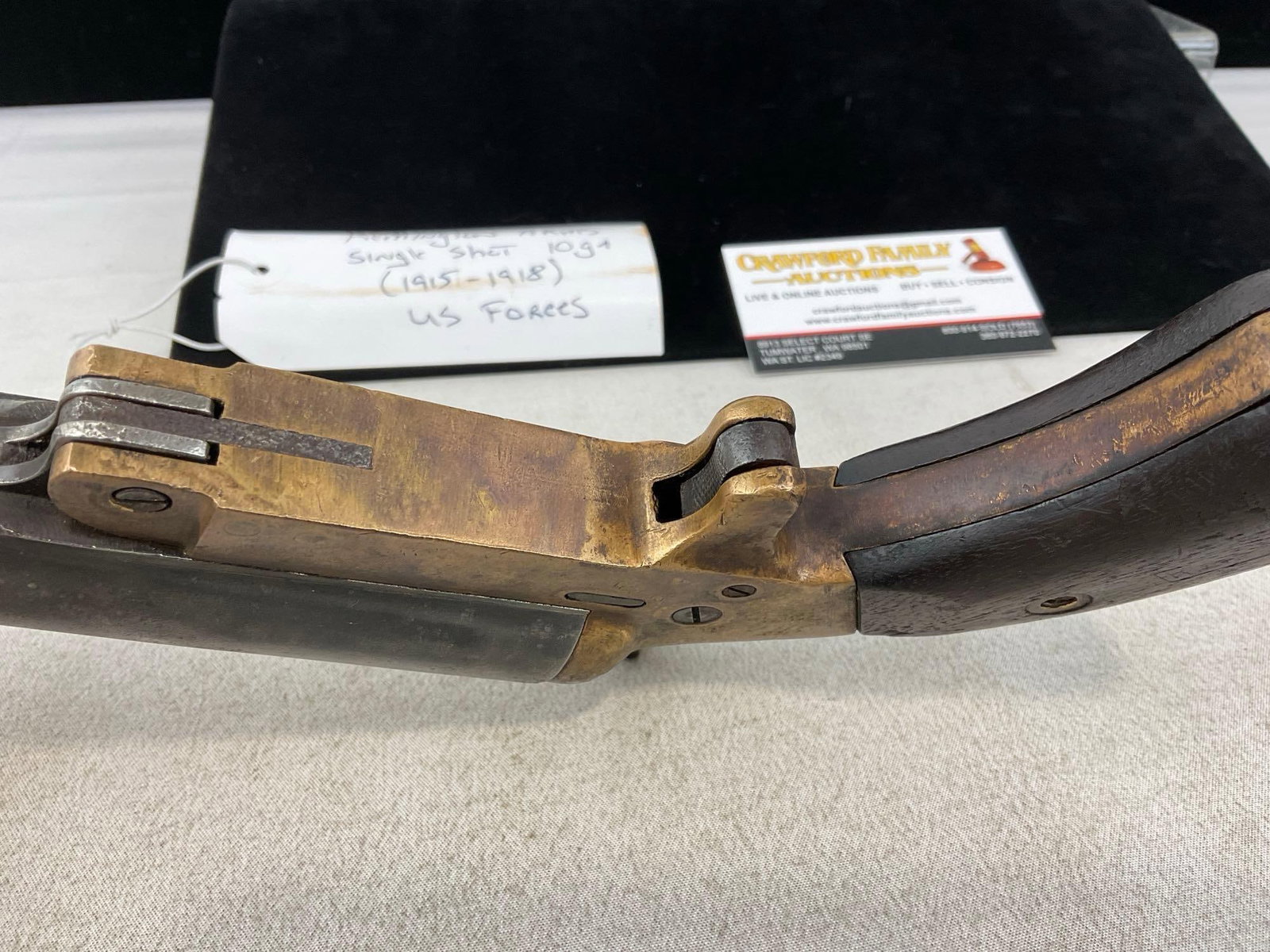 Antique WW1 era Remington Arms Mark III 10 Gauge Flare Gun, Brass & Steel, SN:25761 - 4