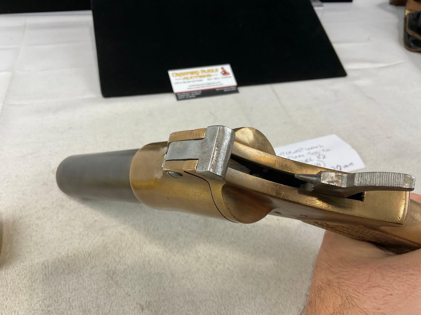 WWII Era 1944 International Flare Signal Co. Model 52, 37mm bore, Brass & Blued Steel, SN:25761 - 5