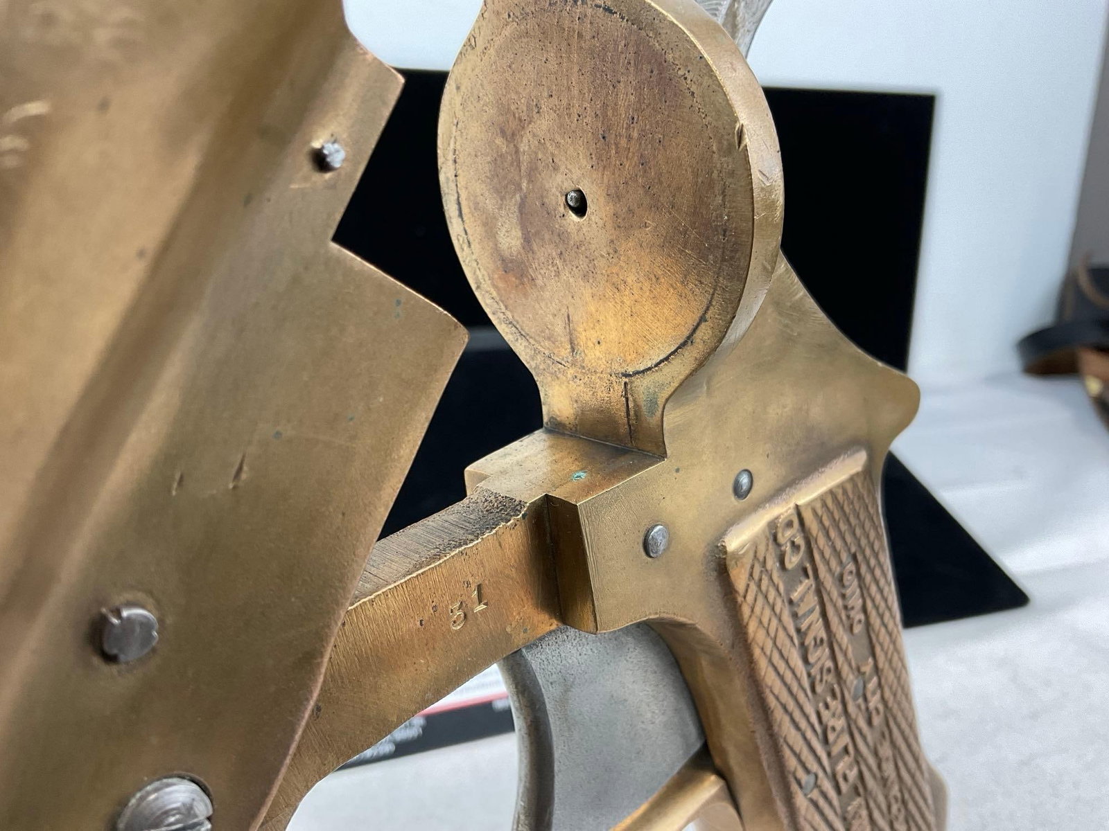 WWII Era 1944 International Flare Signal Co. Model 52, 37mm bore, Brass & Blued Steel, SN:25761 - 8