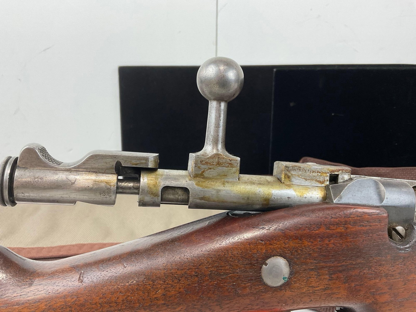 Remington 1907-15 Lebel 8mm Bolt Action Rifle, made in 1914 in France w/case, no Serial number FFL - 5