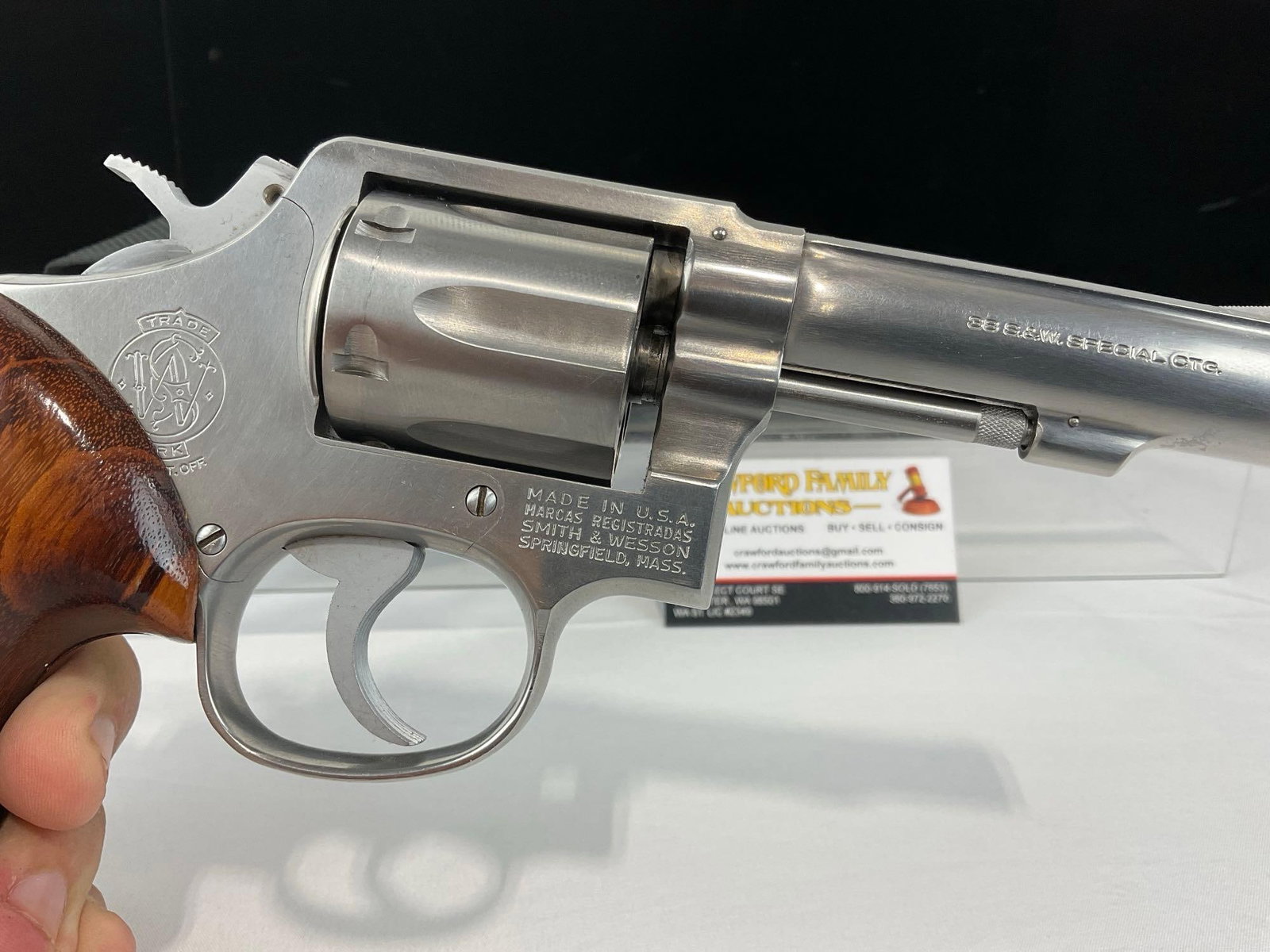 Vintage 1980s Smith & Wesson mod. 64-3 Six round cylinder .38 Special Revolver SN:75812 FFL - 5