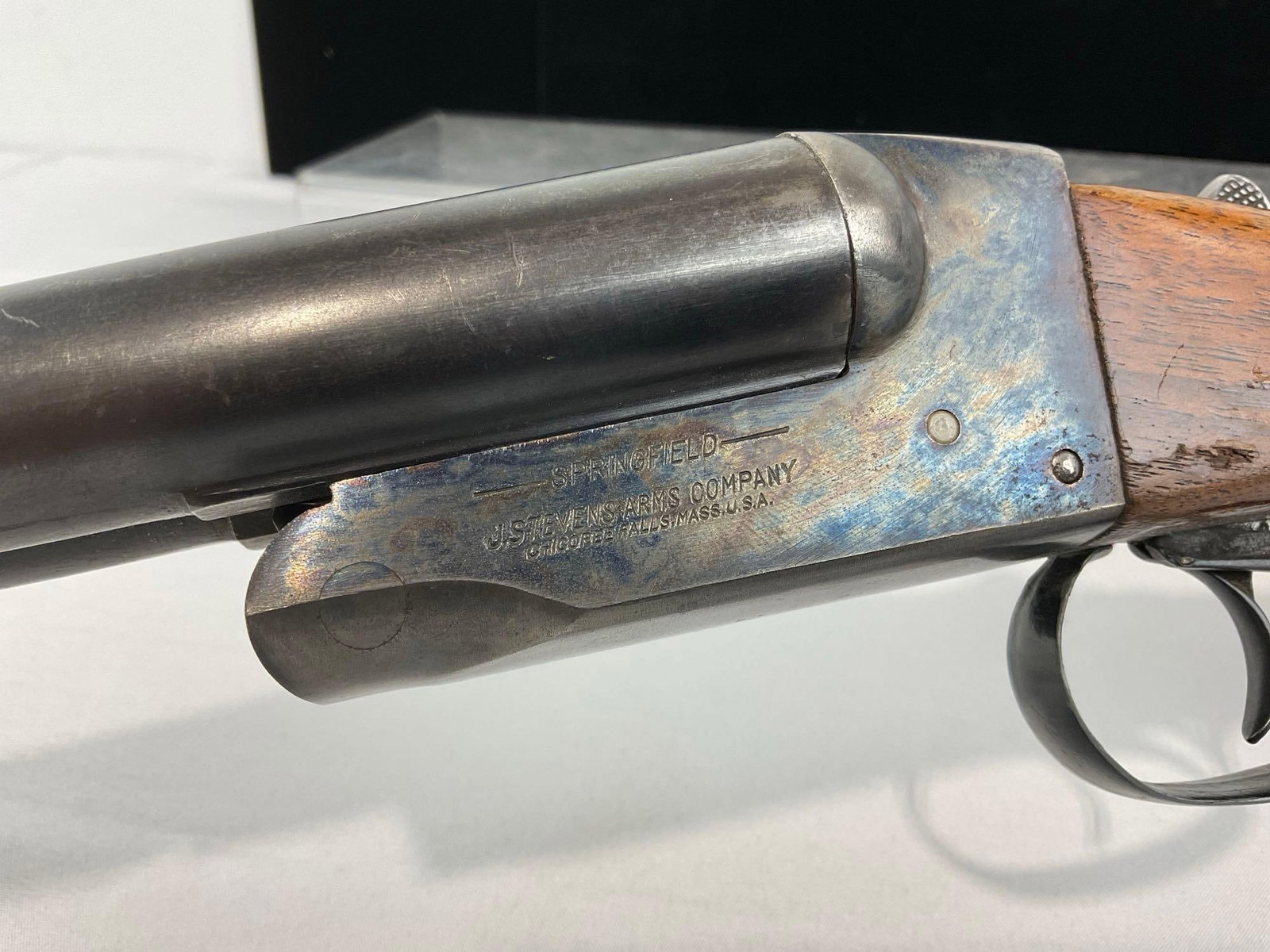 Springfield J. Stevens Arms Co. Side by Side 12-Gauge Shotgun, SN:5100 - 6