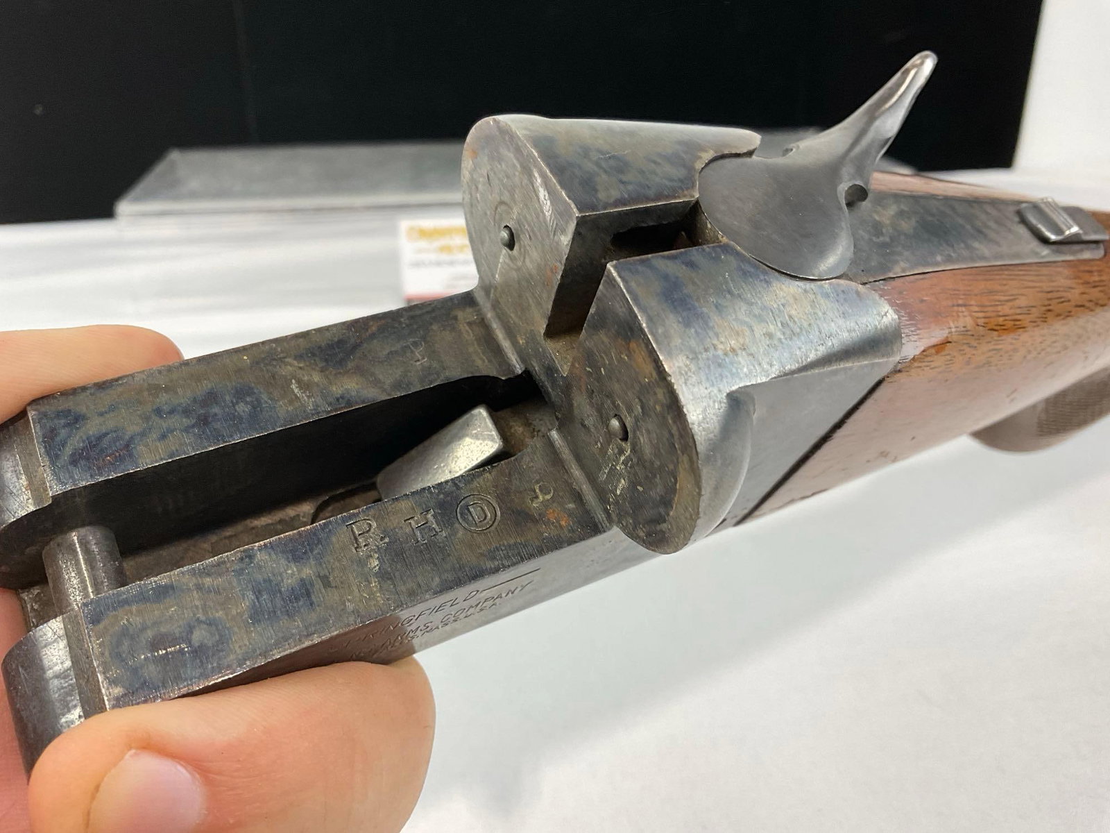 Springfield J. Stevens Arms Co. Side by Side 12-Gauge Shotgun, SN:5100 - 7