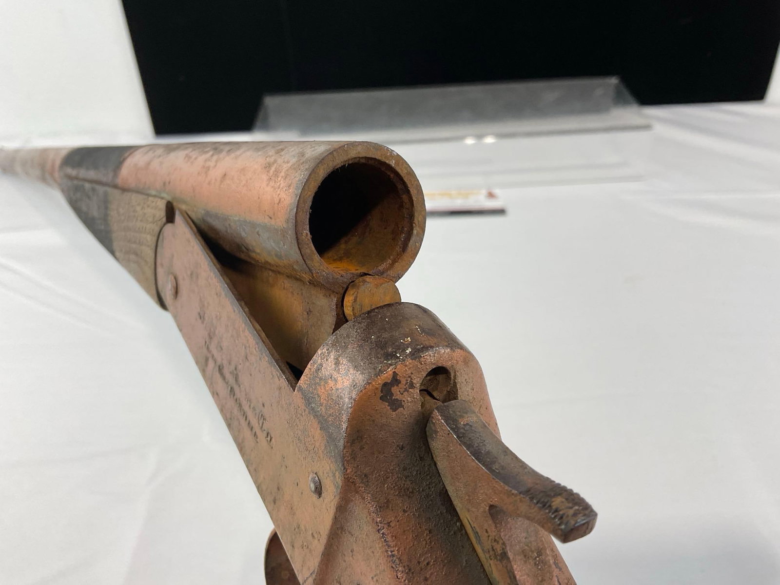Vintage Single Shot Shotgun Break Open, J. Stevens Arms Co.? worn & weathered. SN: 9871 no ffl - 6