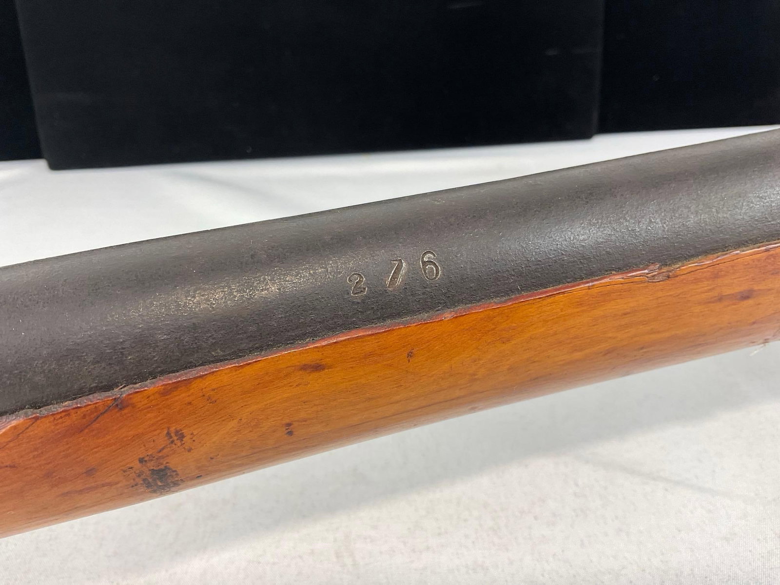 Huge Indian? Matchlock Wall/Rampart Gun, Black Powder, Primitive style stock w/Cast Iron Barrel - 11