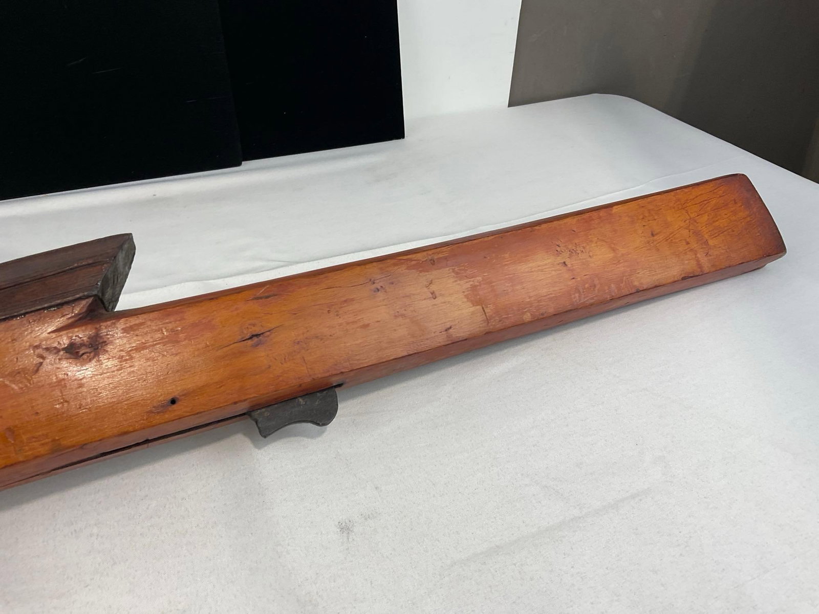 Huge Indian? Matchlock Wall/Rampart Gun, Black Powder, Primitive style stock w/Cast Iron Barrel - 14
