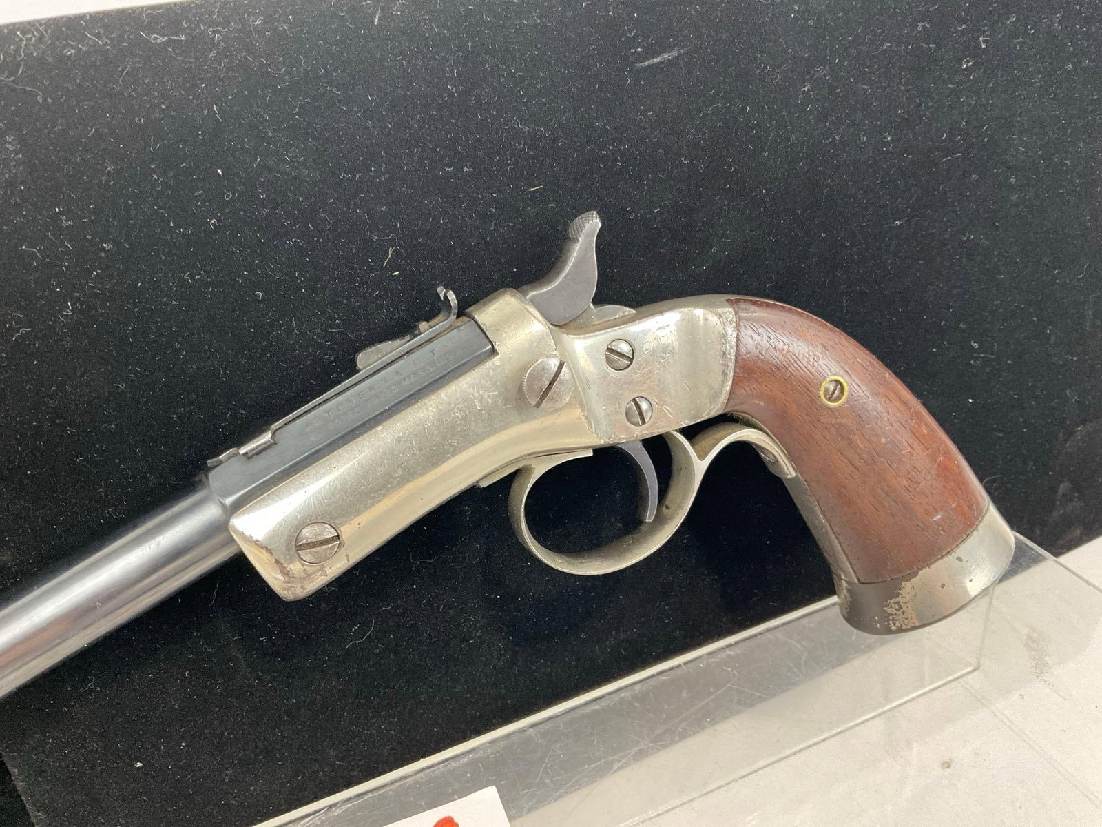 J. Stevens Single Shot Pistol, .22 Long Rifle, 10 inch long barrel, SN:37041 FFL - 2
