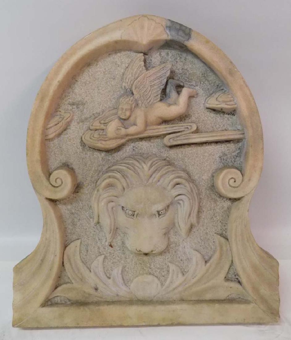 CARVED MARBLE PLAQUE (1 of 3)