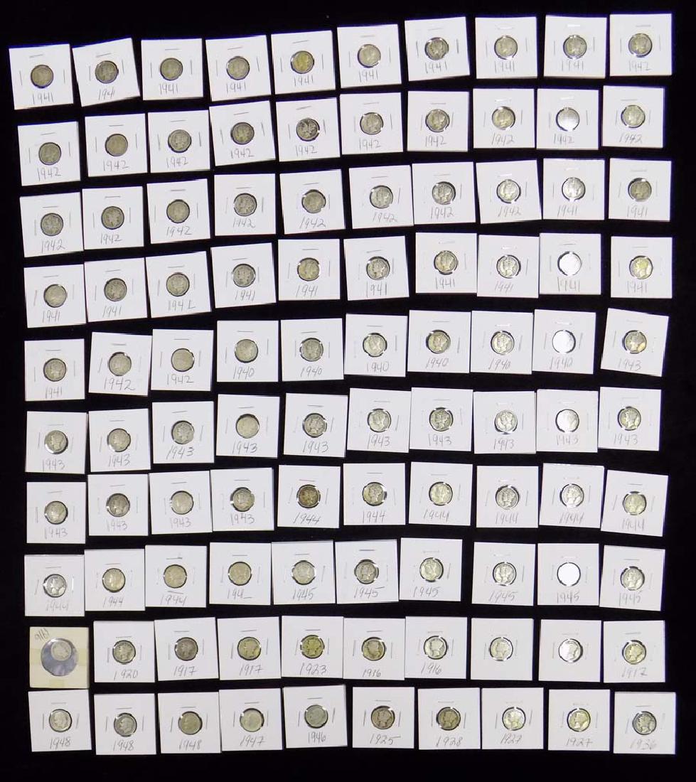 MERCURY ROOSEVELT DIMES (1 of 6)