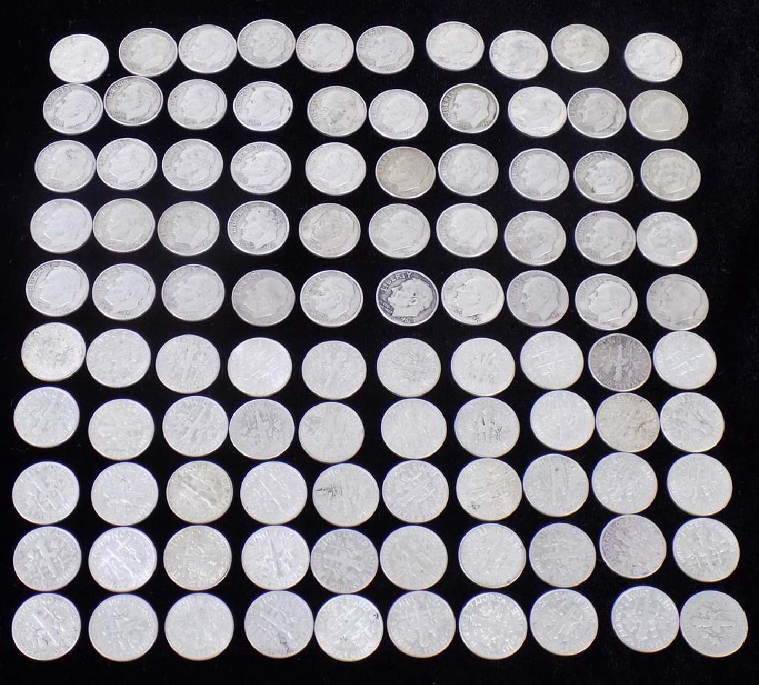 100 SILVER DIMES (1 of 4)