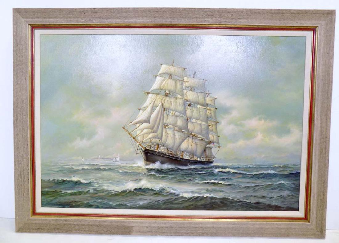 OIL ON CANVAS "MATCHLESS" SIGNED EARL COLLINS (1 of 6)