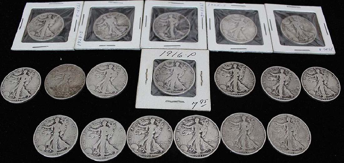 SILVER WALKING LIBERTY HALF DOLLARS (1 of 8)