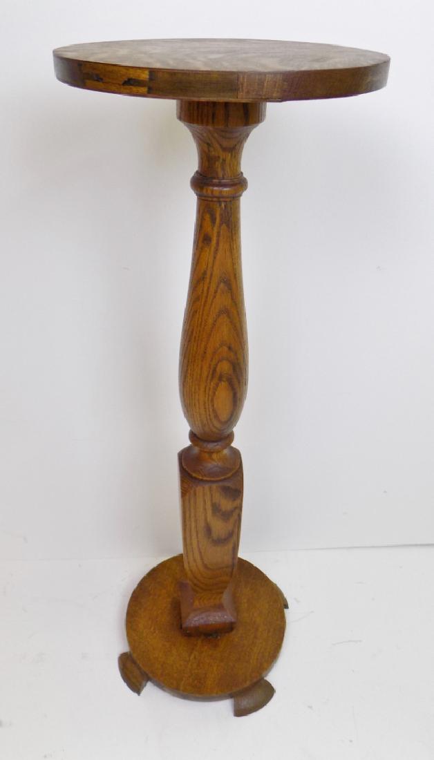 EARLY OAK PEDESTAL (1 of 4)