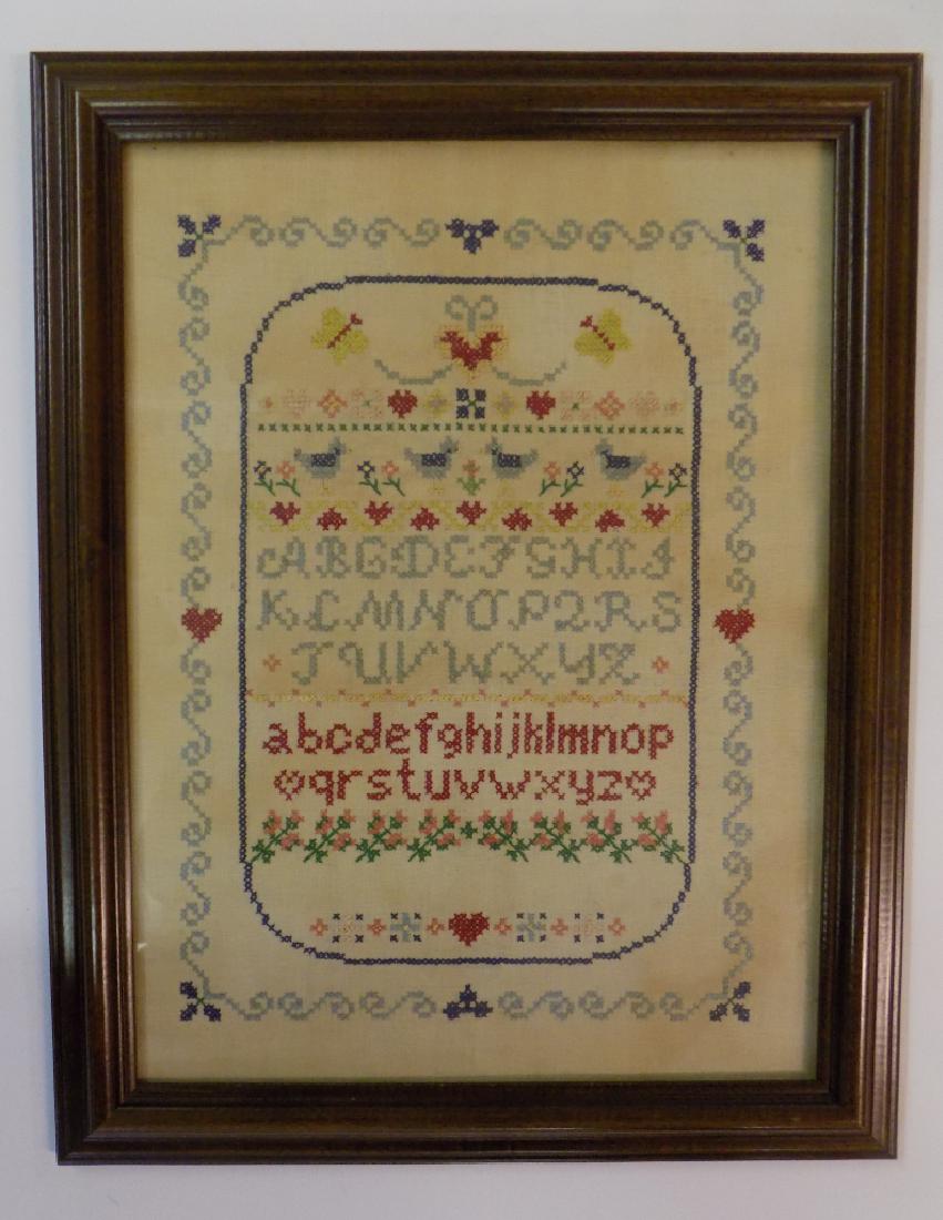 ALPHABETIC AND PICTORAL SAMPLER (1 of 3)