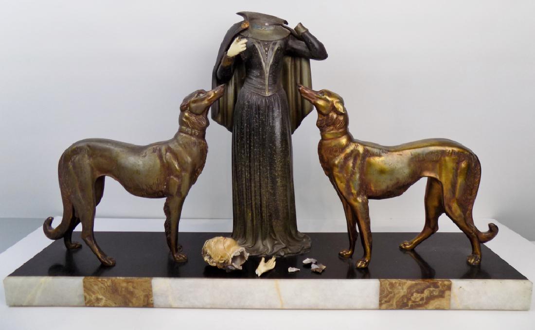 BRONZE WHIPPET STATUE (1 of 9)